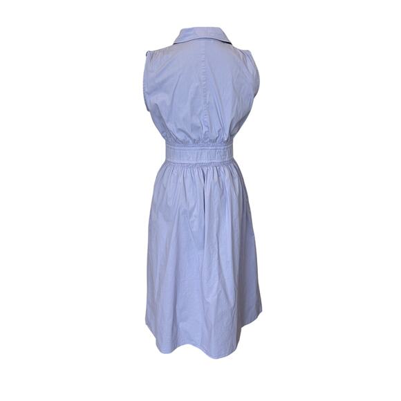 Thakoon Lavender Midi Shirt Dress MEDIUM Sleeveless Cotton Cottage Designer $345 - Picture 7 of 11